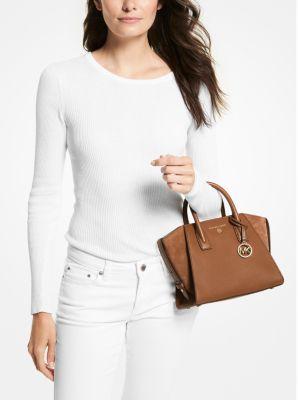 Avril Small Leather Top-Zip Satchel Product Image