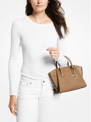 Avril Small Leather Top-Zip Satchel Product Image