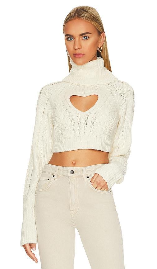 Vera Cropped Cut Out Sweater Product Image