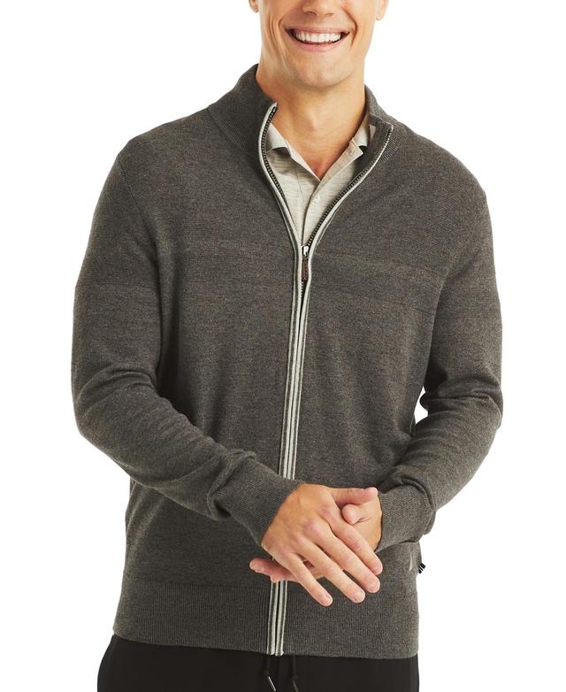 Nautica Mens Navtech Mock-Neck Full-Zip Sweater Product Image