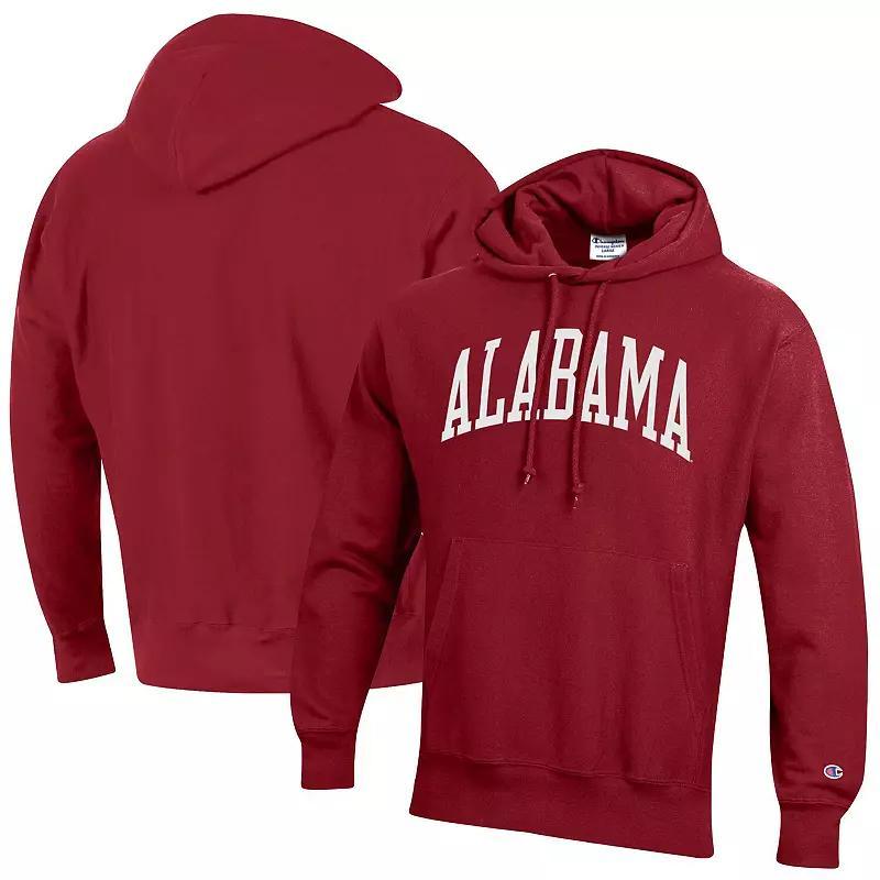 Mens Champion Crimson Alabama Crimson Tide Big & Tall Reverse Weave Fleece Pullover Hoodie Sweatshirt Product Image