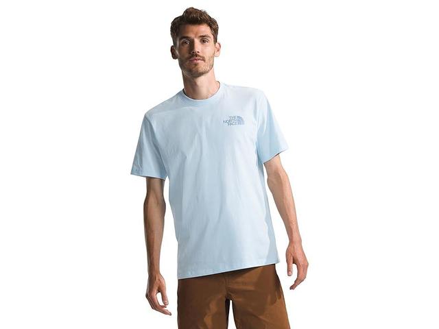 The North Face Short Sleeve Places We Love Tee (Barely Blue/Black Currant Purple) Men's Clothing Product Image