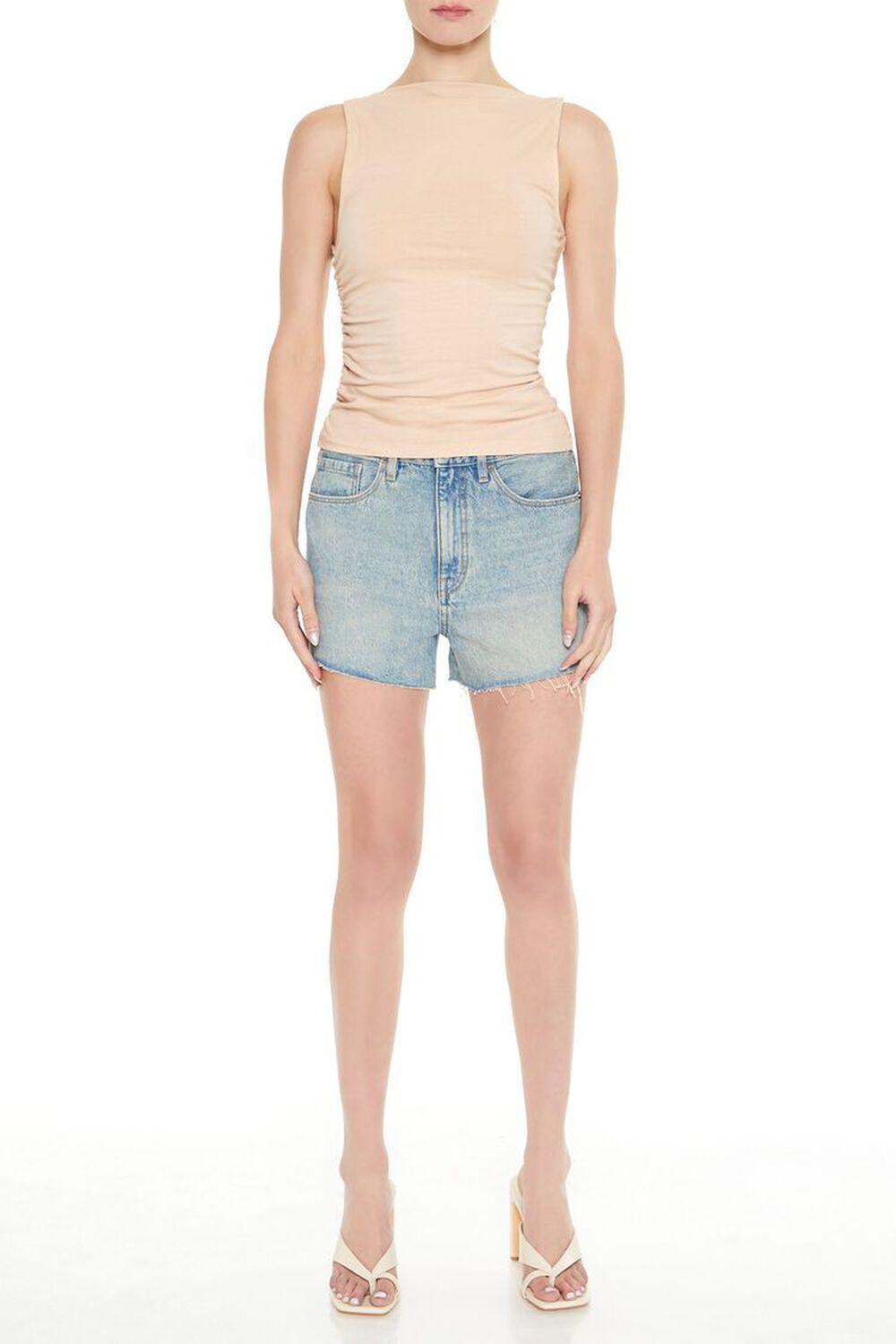 Ruched High-Neck Tank Top | Forever 21 Product Image