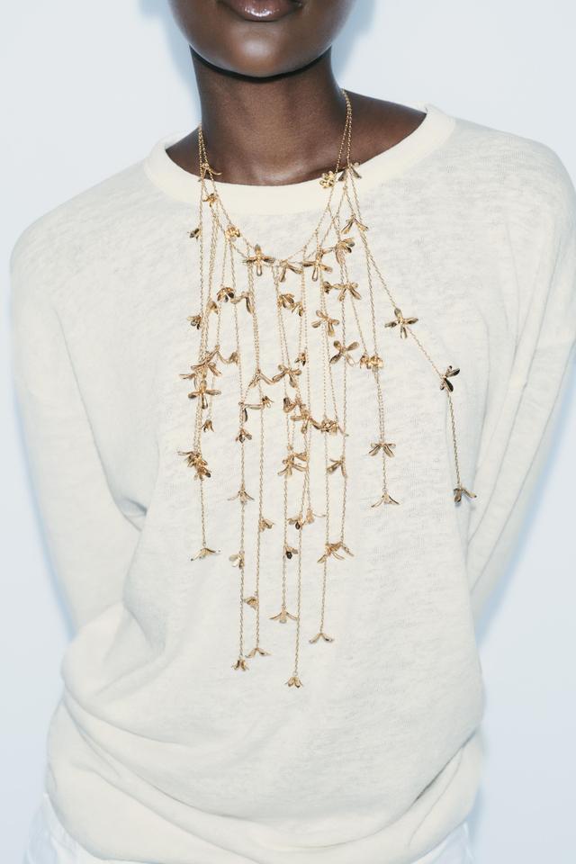 CASCADING FLOWER NECKLACE Product Image