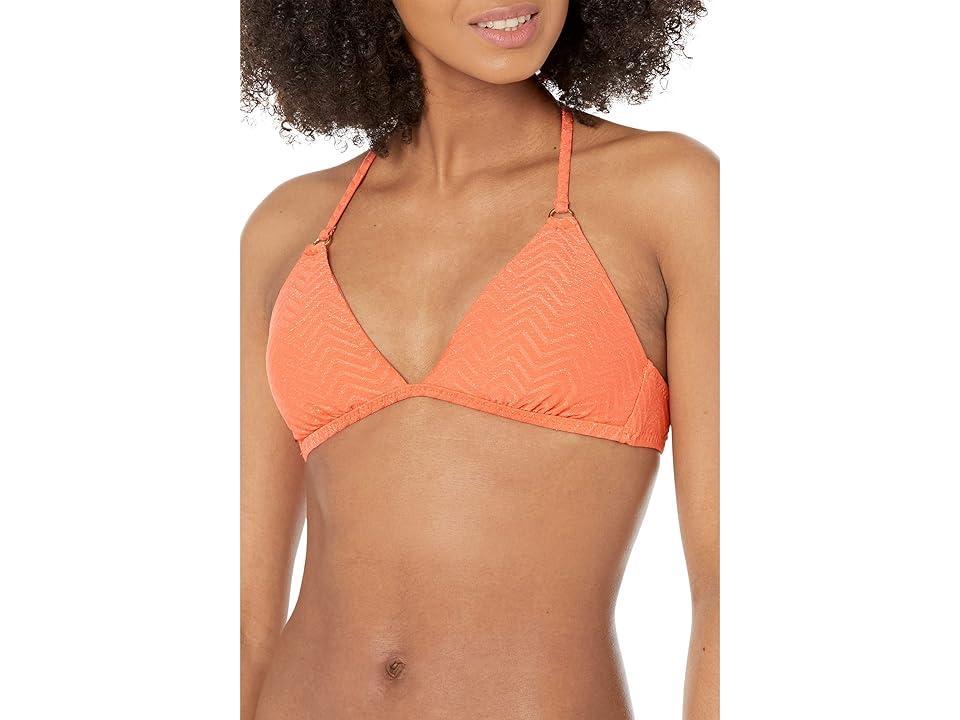 Trina Turk Empire Halter Top (Papaya) Women's Swimwear Product Image