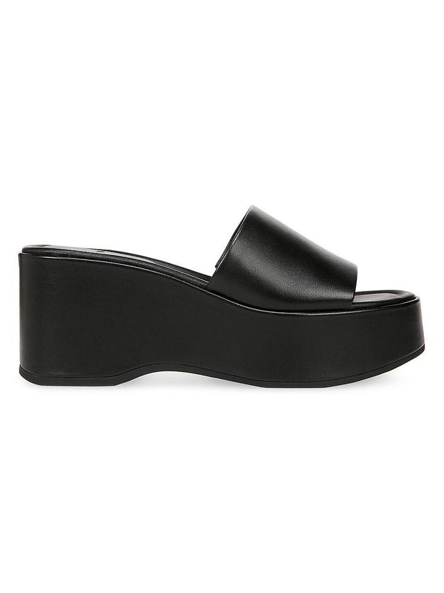 Womens Polina 80MM Platform Leather Wedge Sandals Product Image