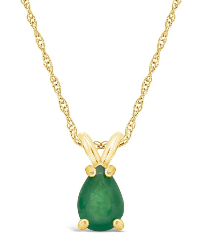 Celebration Gems 14k Gold Gemstone Pendant Necklace, Womens Blue Product Image