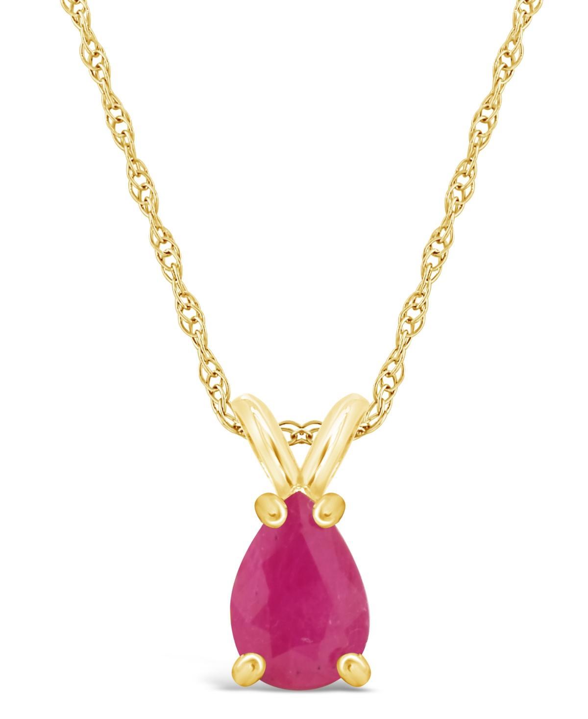 Celebration Gems 14k Gold Gemstone Pendant Necklace, Womens Blue Product Image