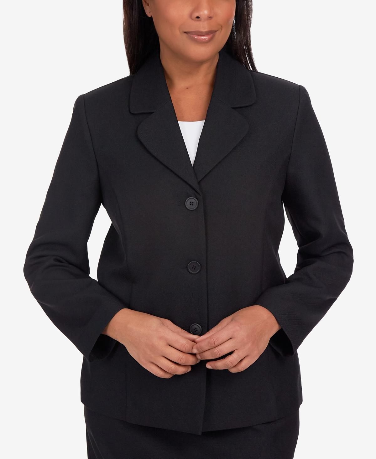 Plus Size Alfred Dunner Chic Button-Front Jacket, Womens Product Image