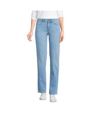 Womens Lands End Mid-Rise Boyfriend Jeans Product Image