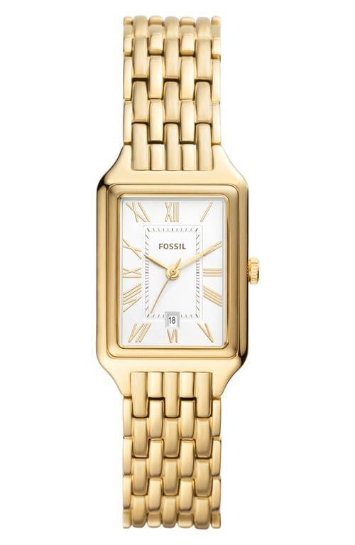 Fossil Womens Raquel Gold-Tone Stainless Steel Bracelet Watch, 23mm Product Image