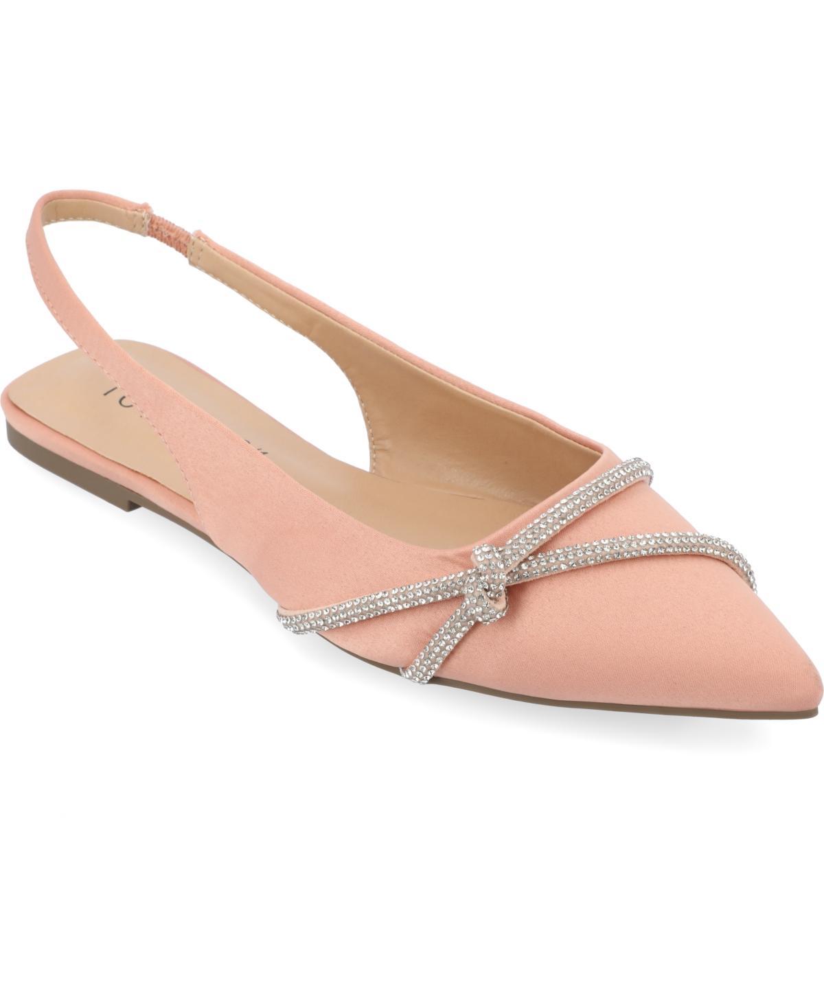 Journee Collection Rebbel Womens Flats Beige Product Image