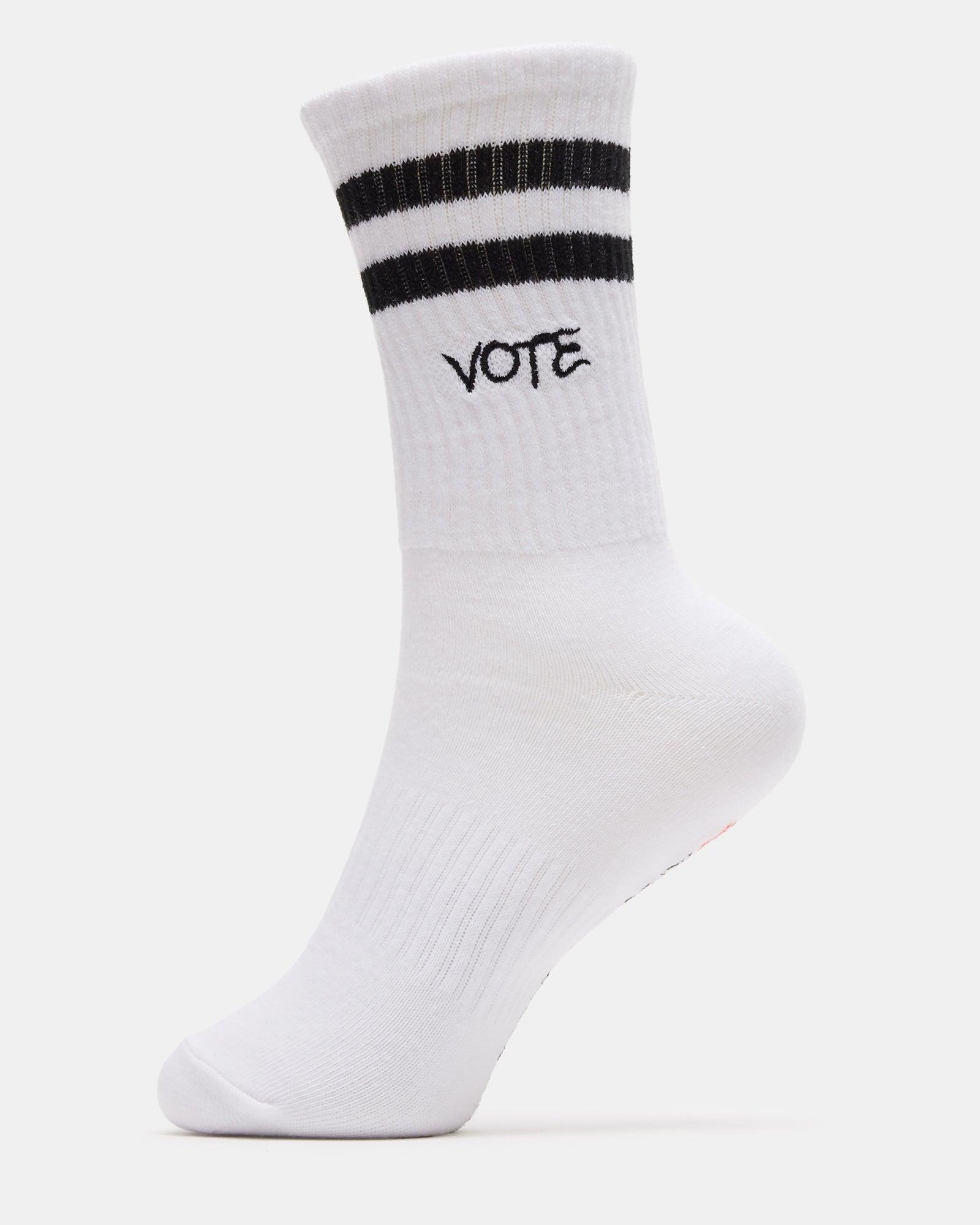 VOTE SOCKS WHITE Female Product Image