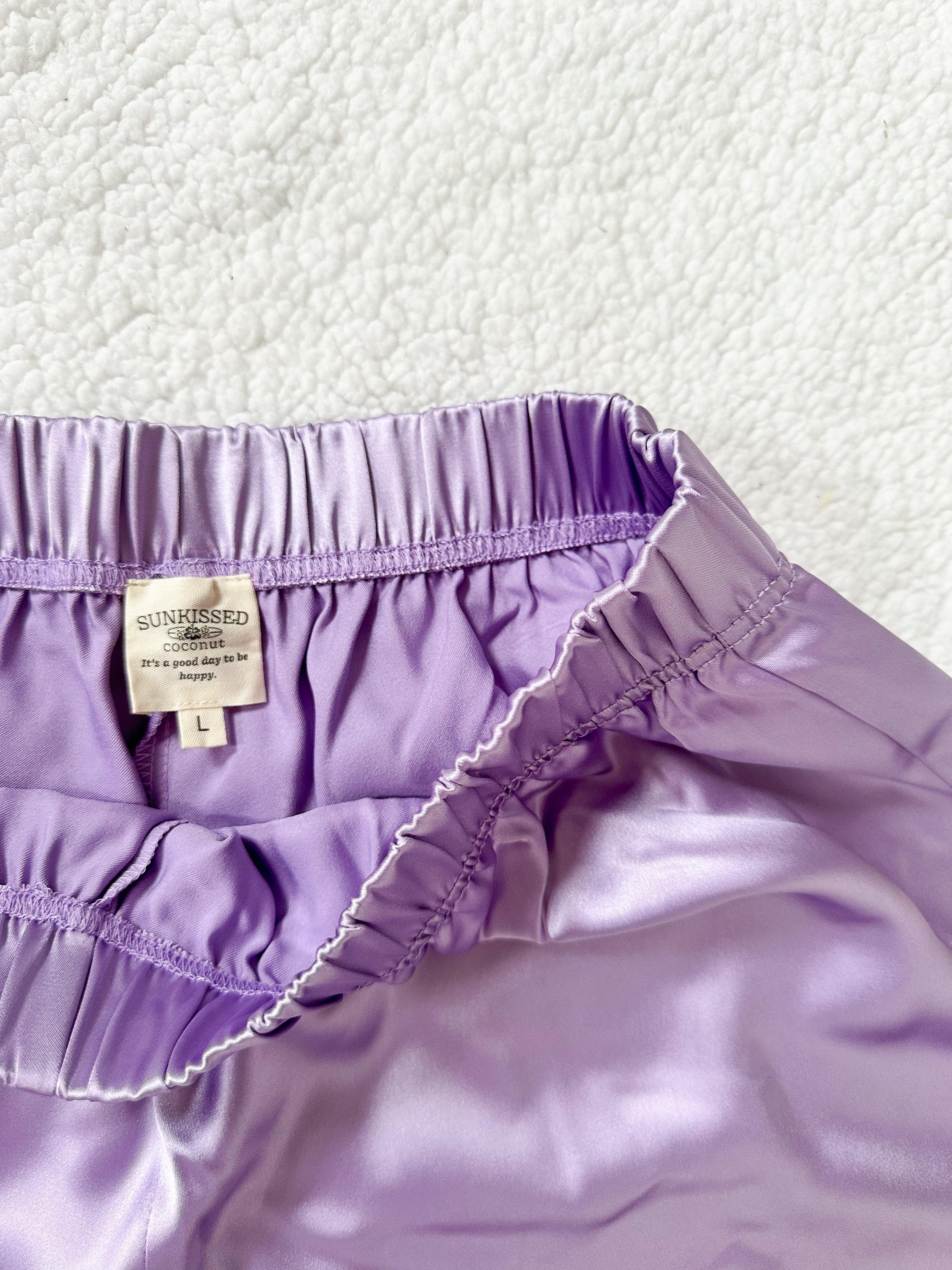 Champagne Purple Pajama Set Product Image