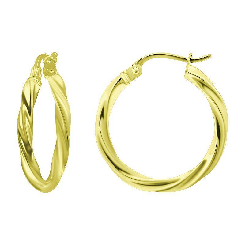 Giani Bernini Twist Hoop Earrings In 18k Gold Plated Sterling Silver Or Sterling Silver Created For Macys Product Image