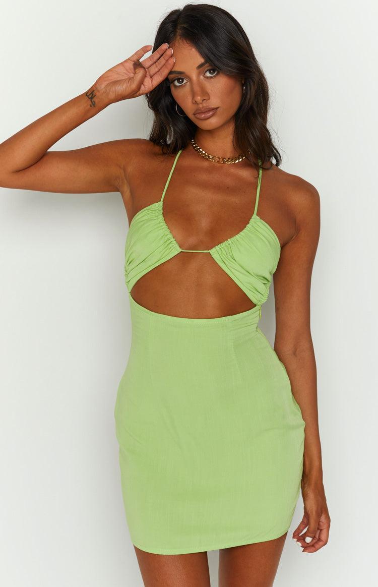 Zona Green Mini Dress Product Image