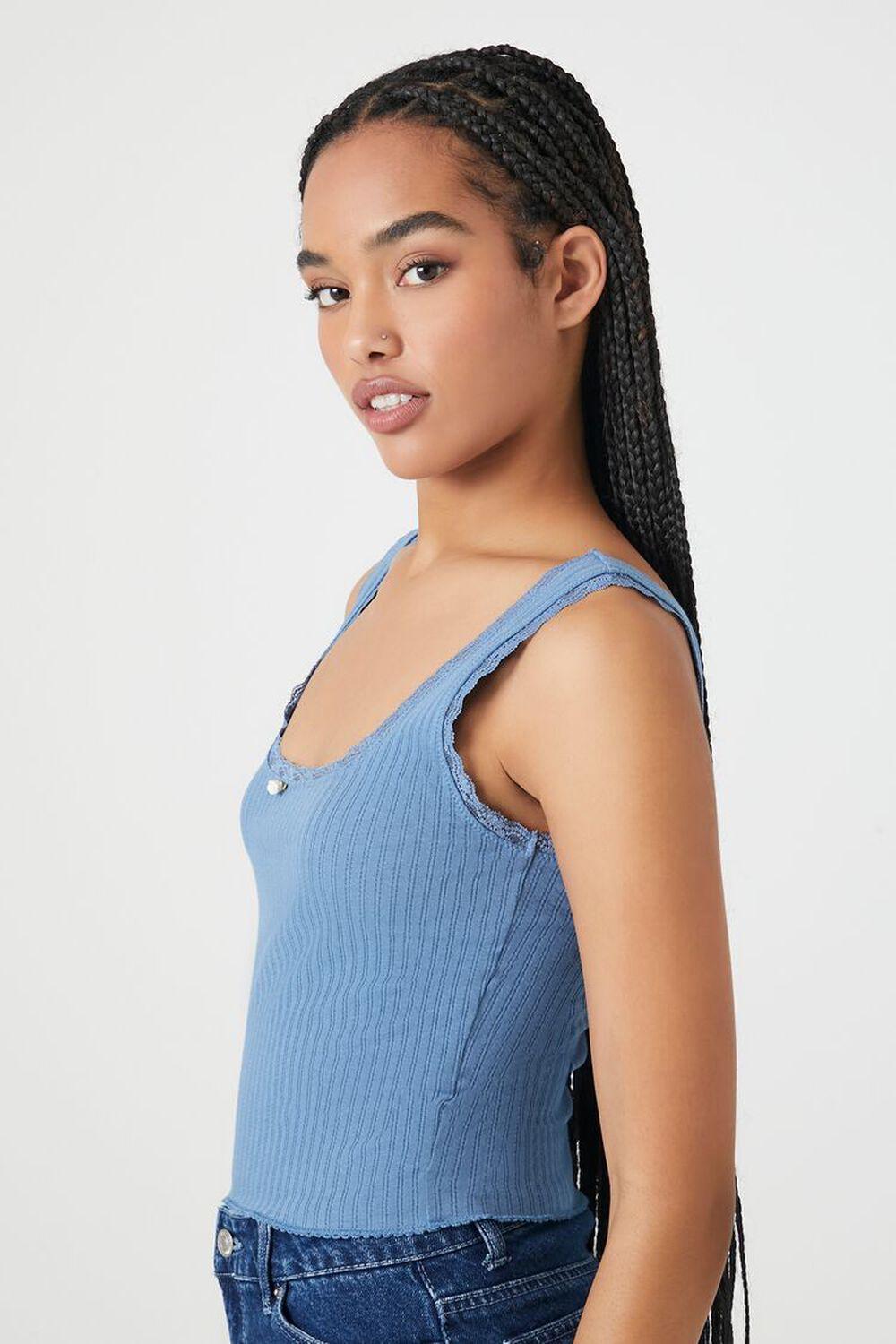 Cropped Rosette Tank Top | Forever 21 Product Image