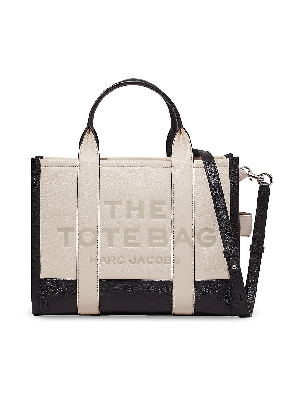 The Colorblock Medium Leather Tote Bag Product Image