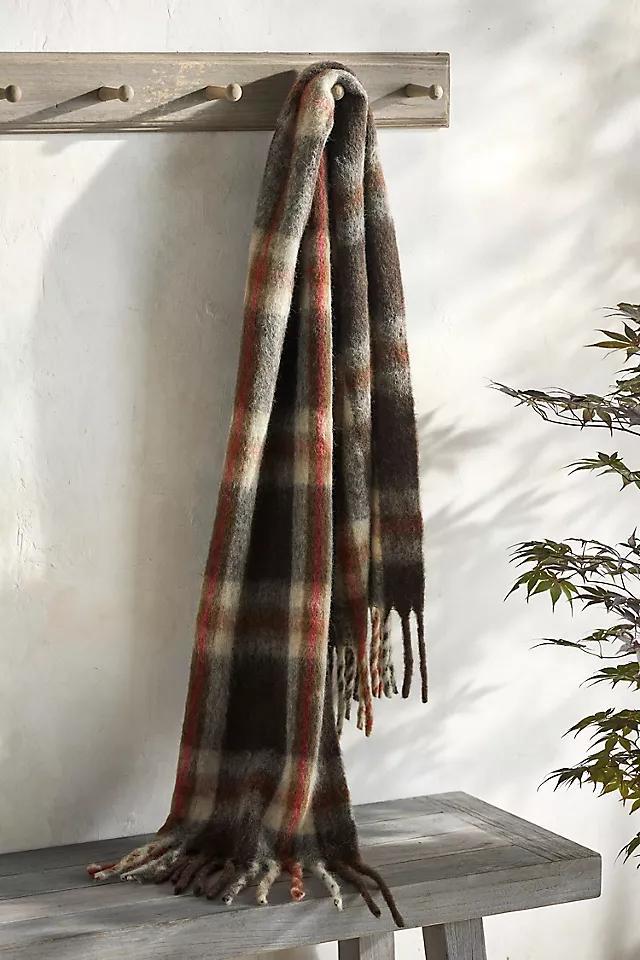 Plaid Blanket Scarf, Rose Product Image