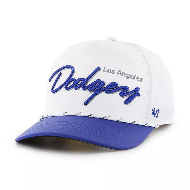 Mens 47 Brand White Los Angeles Dodgers Chamberlain Hitch Adjustable Hat Product Image