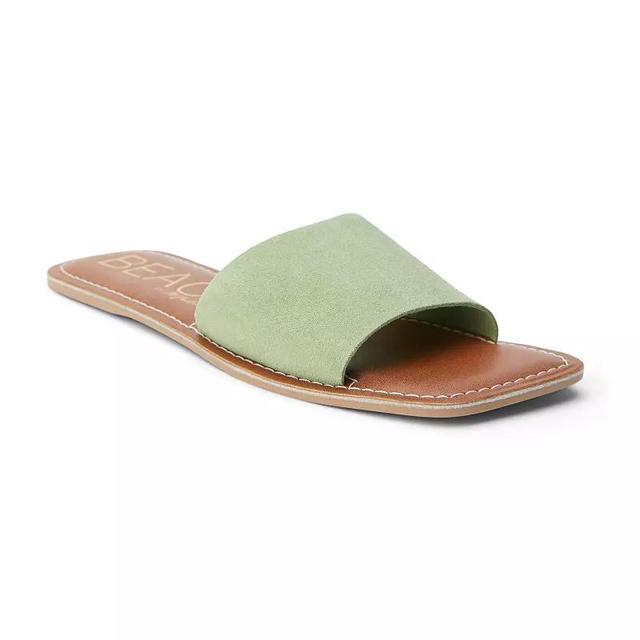 Beach by Matisse Bali Womens Suede Slide Sandals Green Product Image