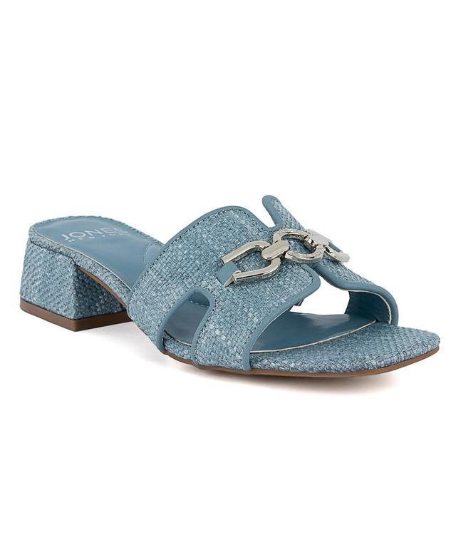 Jones New York Womens Unsa Block Heel Slide Sandals Product Image