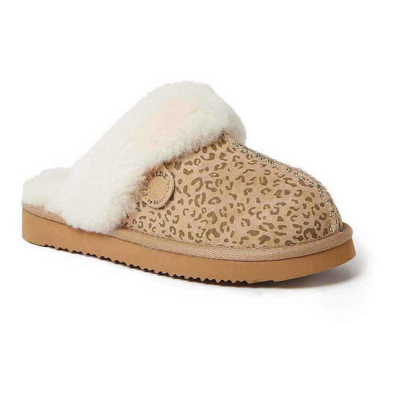 Fireside by Dearfoams Sydney Scuff Womens Slippers Brown Product Image