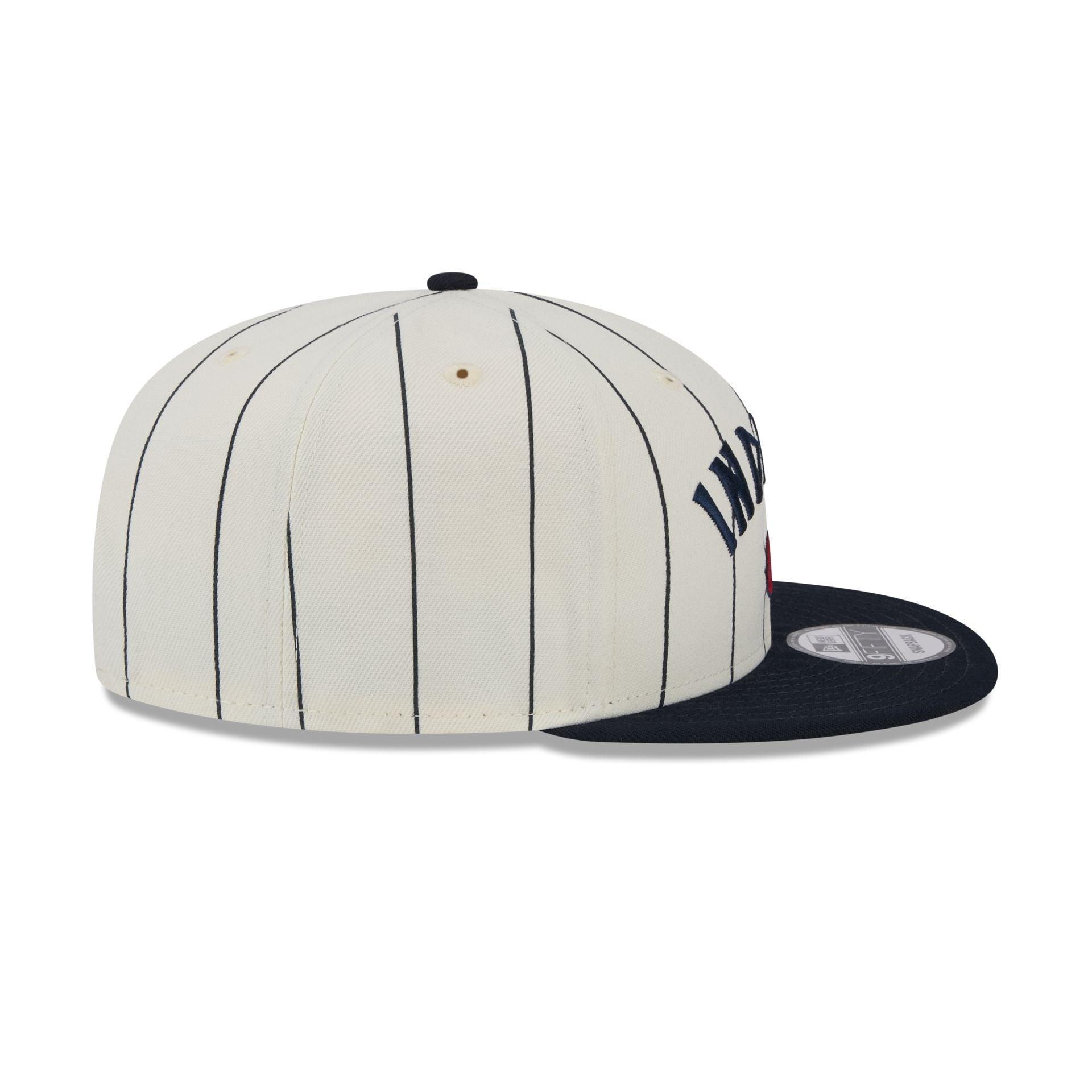 Cleveland Guardians Jersey Pinstripe 9FIFTY Snapback Hat Male Product Image