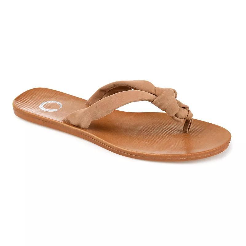 Journee Collection Womens Brindle Flip Flop Sandal Product Image