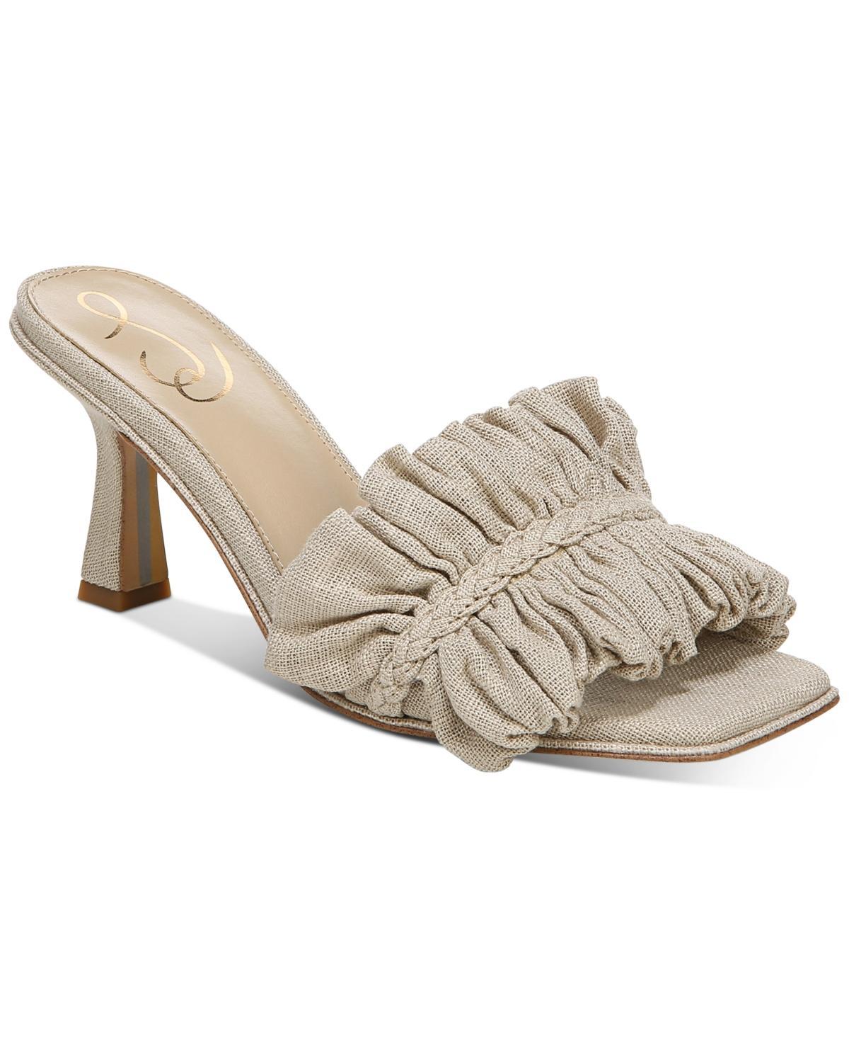 Sam Edelman Womens Kady Silk Ruffle Dress Mules Product Image