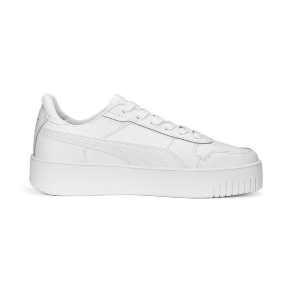 PUMA Carina Street Women's Sneakers in White/Gold Product Image