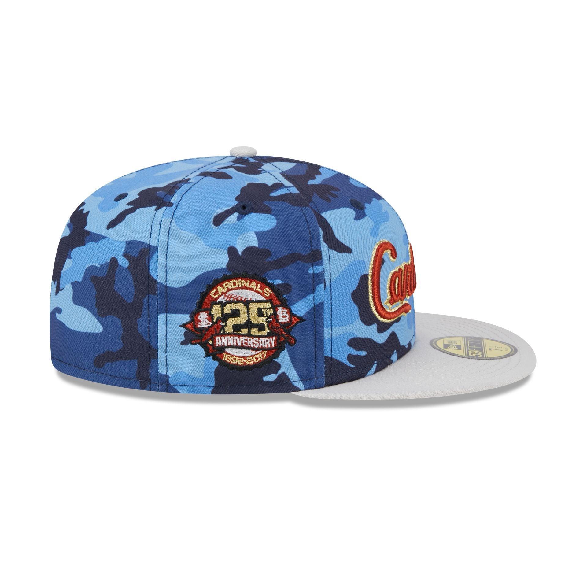 St. Louis Cardinals Blue Camo 59FIFTY Fitted Hat Male Product Image