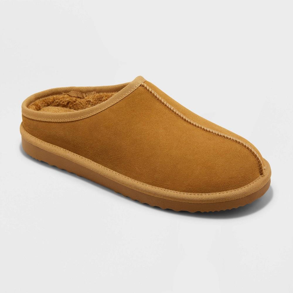 Mens Cruz Genuine Suede Clog Slippers - Goodfellow & Co Brown 9 Product Image