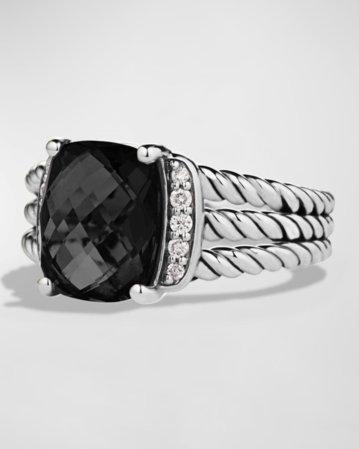 Womens Petite Wheaton Ring With Pav Diamonds Product Image