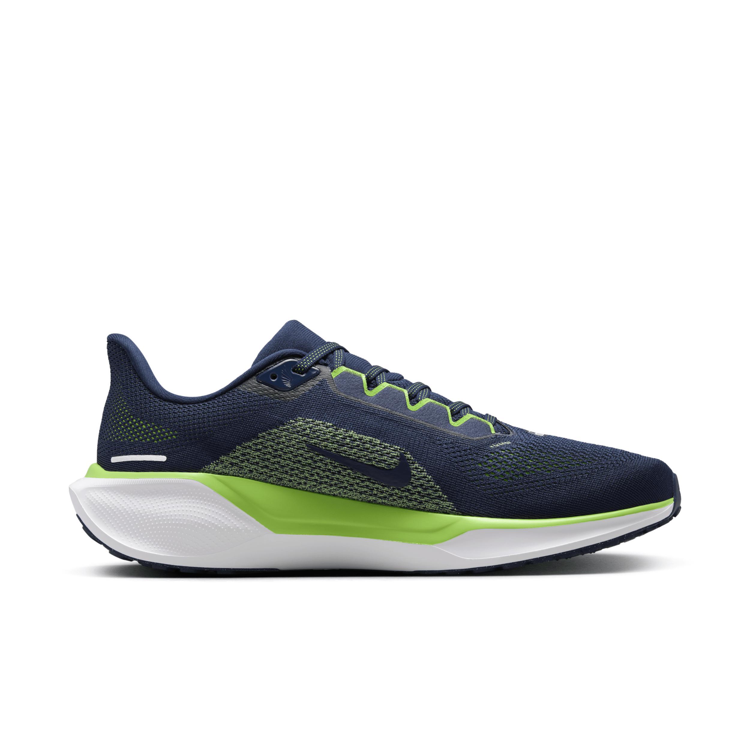 Nike Men's Pegasus 41 NFL Seattle Seahawks Road Running Shoes Product Image