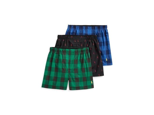 Polo Ralph Lauren Woven Boxer 3-Pack (Multicolor 1) Men's Underwear Product Image