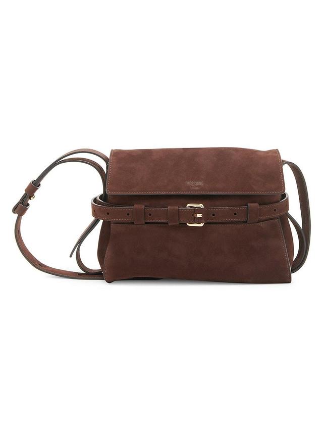 Womens Suede Belting Shoulder Bag Product Image