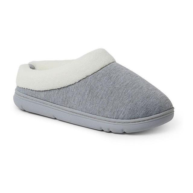 Dearfoams Olive Sweatshirt Womens Clog Slippers Dark Grey Gray Product Image