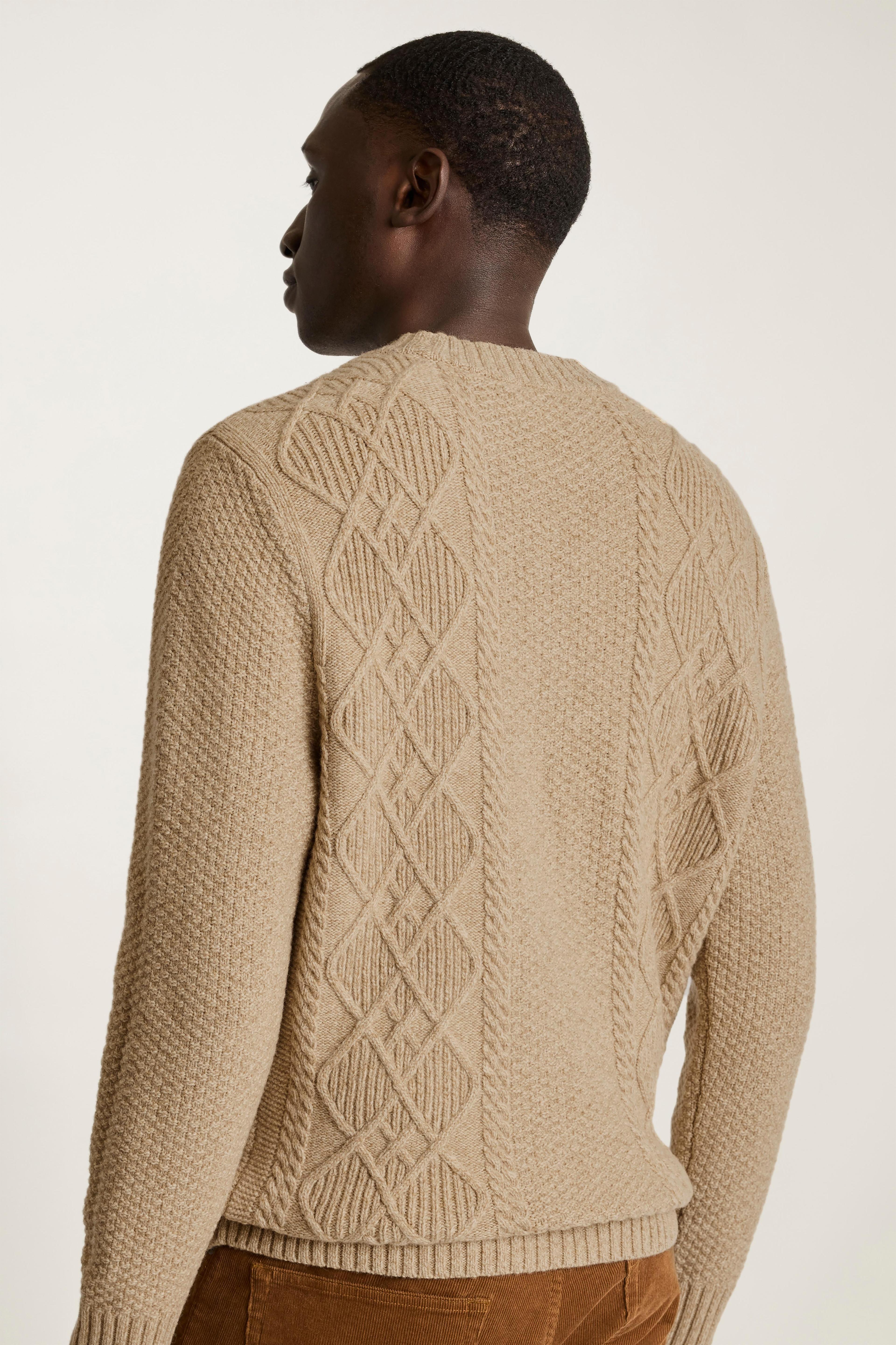 Extrafine Merino Cable Sweater Product Image