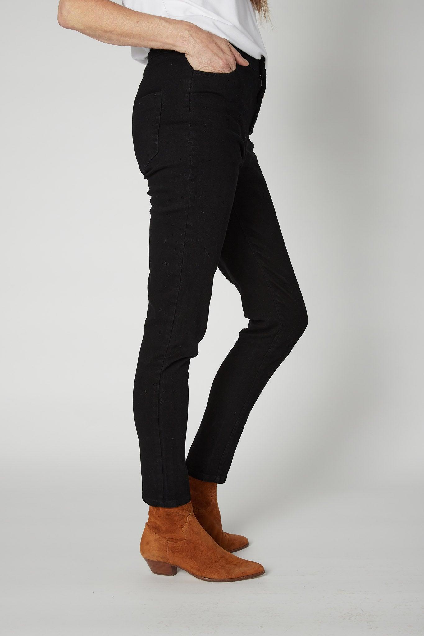 The Iconic Fitted Denim Pants Product Image