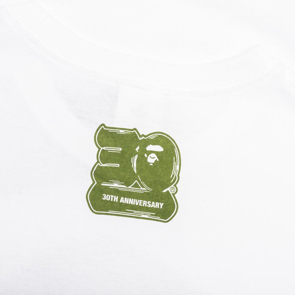 Bape 30th Anniversary Tee #1 M - White/Green Male Product Image