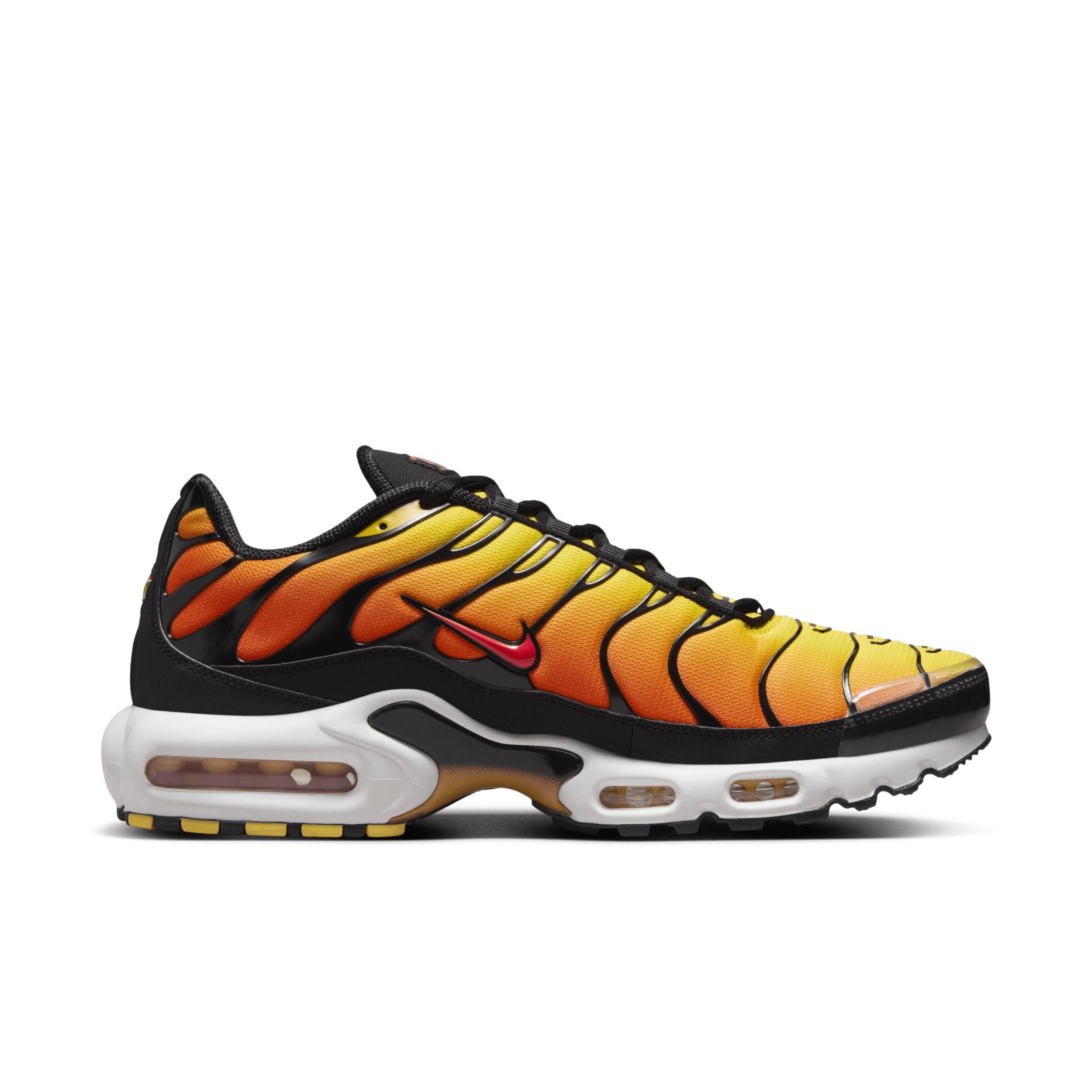 Nike Mens Nike Air Max Plus Sunset - Mens Running Shoes Black/Orange/Red Product Image