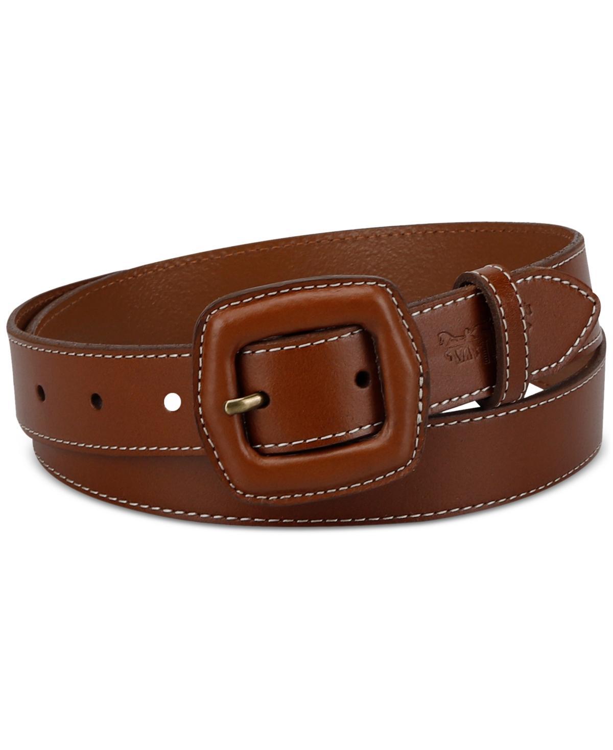 Levis Womens Western Leather-Wrapped Buckle Belt Product Image