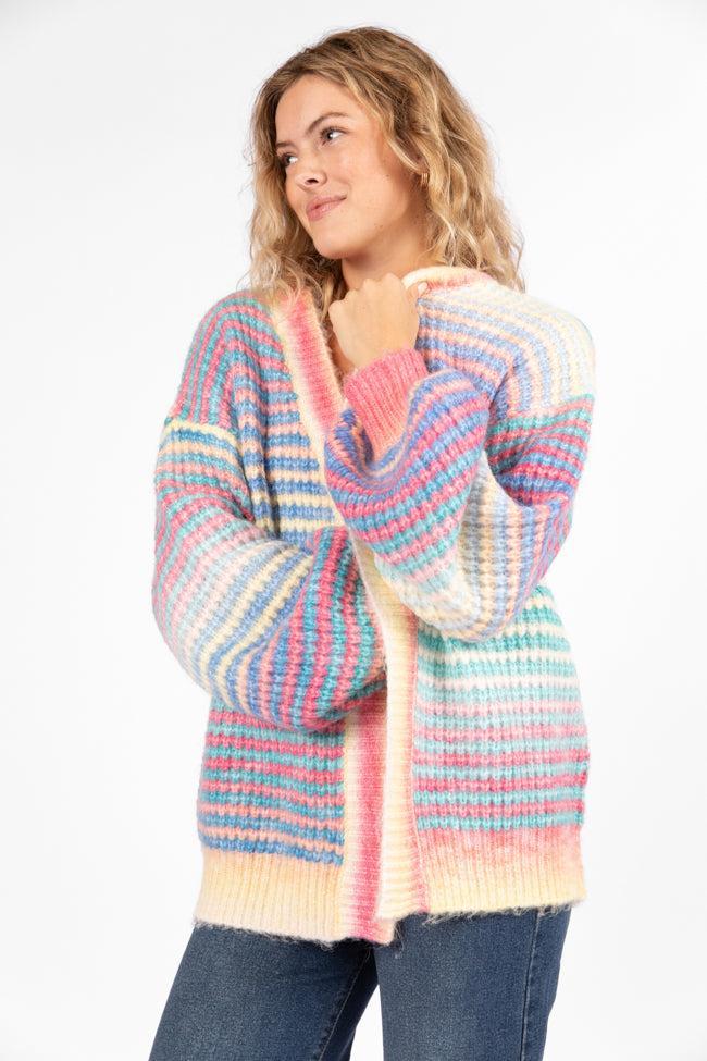 Authentic Affection Multi Striped Cardigan Product Image