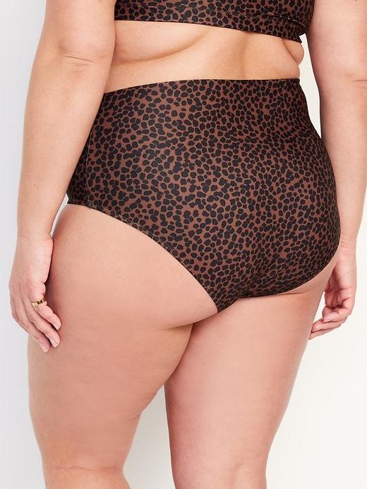 High-Waisted French-Cut Bikini Swim Bottoms Product Image