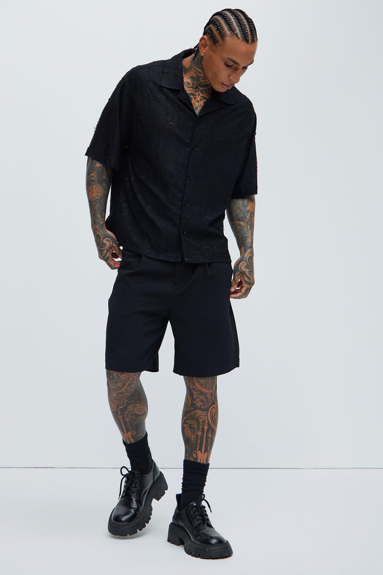 Lynx Textured Shirt - Black Product Image