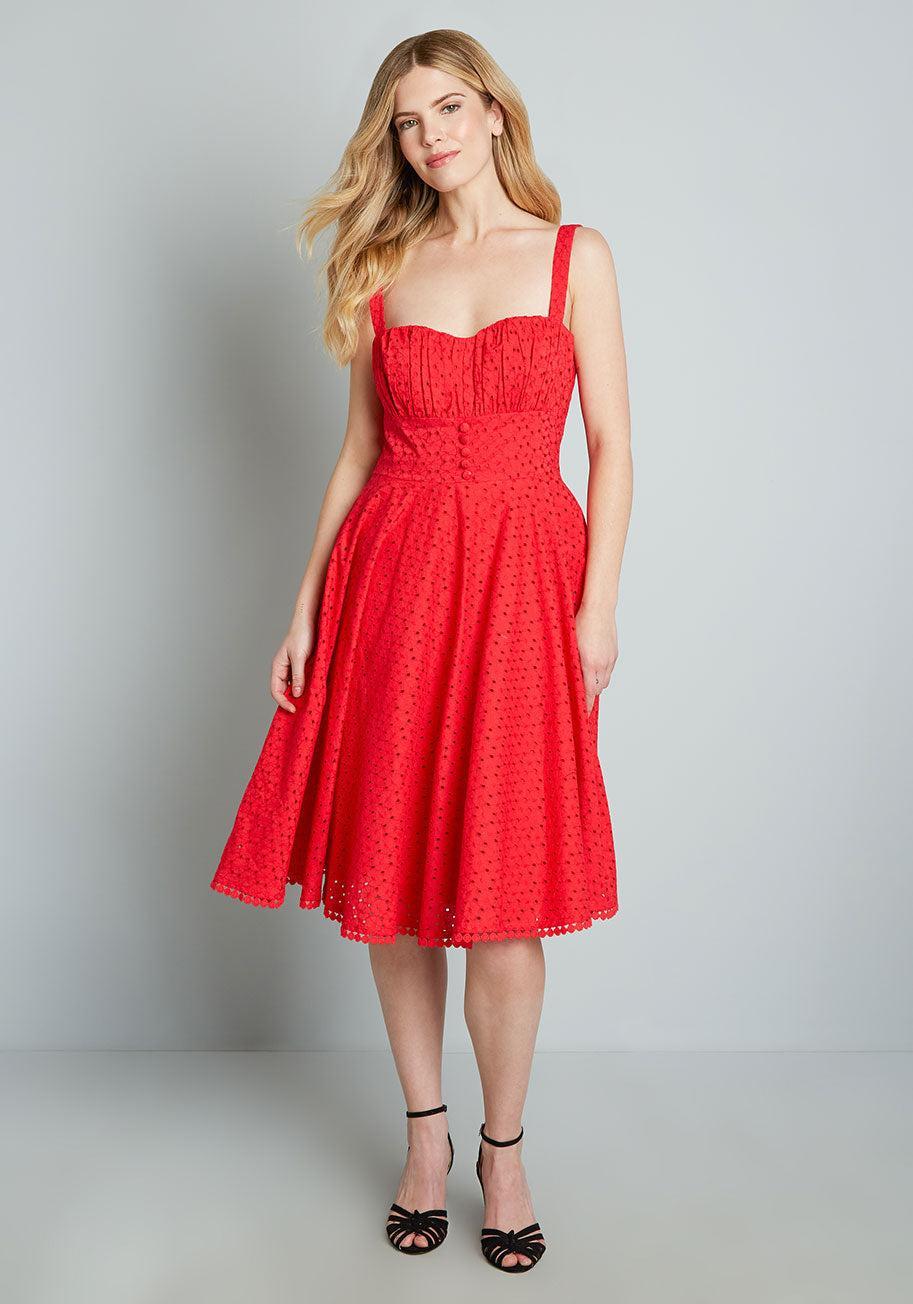 Anglaise For Days Fit And Flare Dress product image