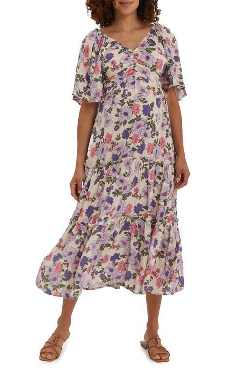 Womens Gracie Floral-Printed Midi-Dress Product Image