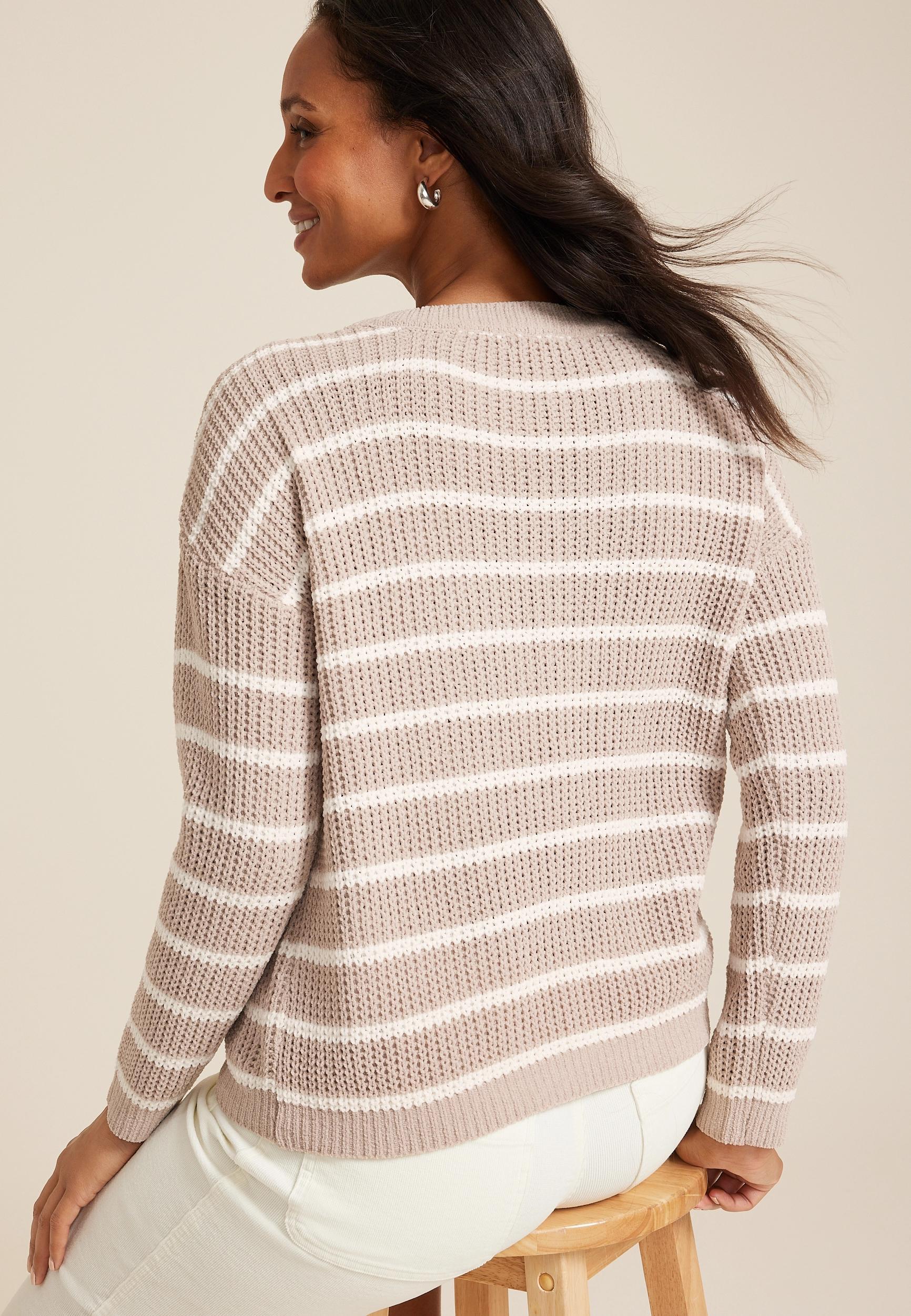 Chenille Striped Sweater Product Image