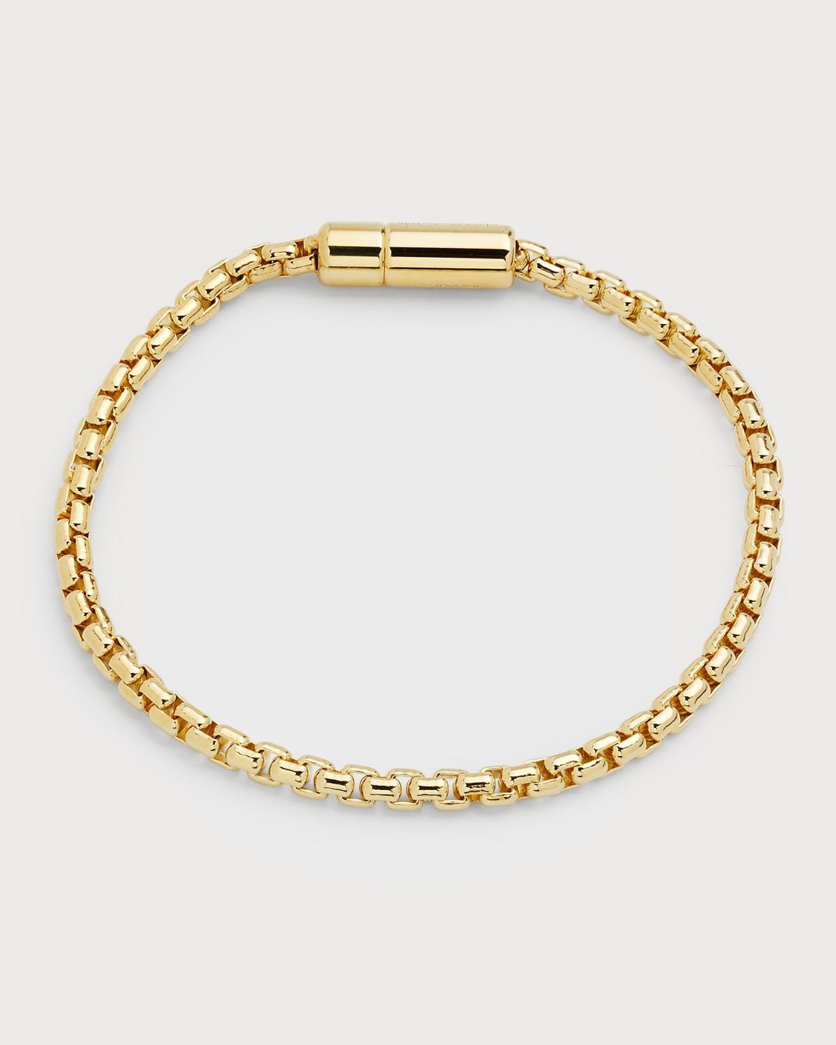 Tateossian Men's Chain Bracelet - Size: LARGE - Gold Product Image